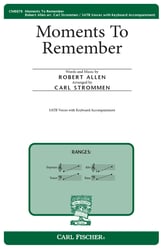 Moments to Remember SATB choral sheet music cover